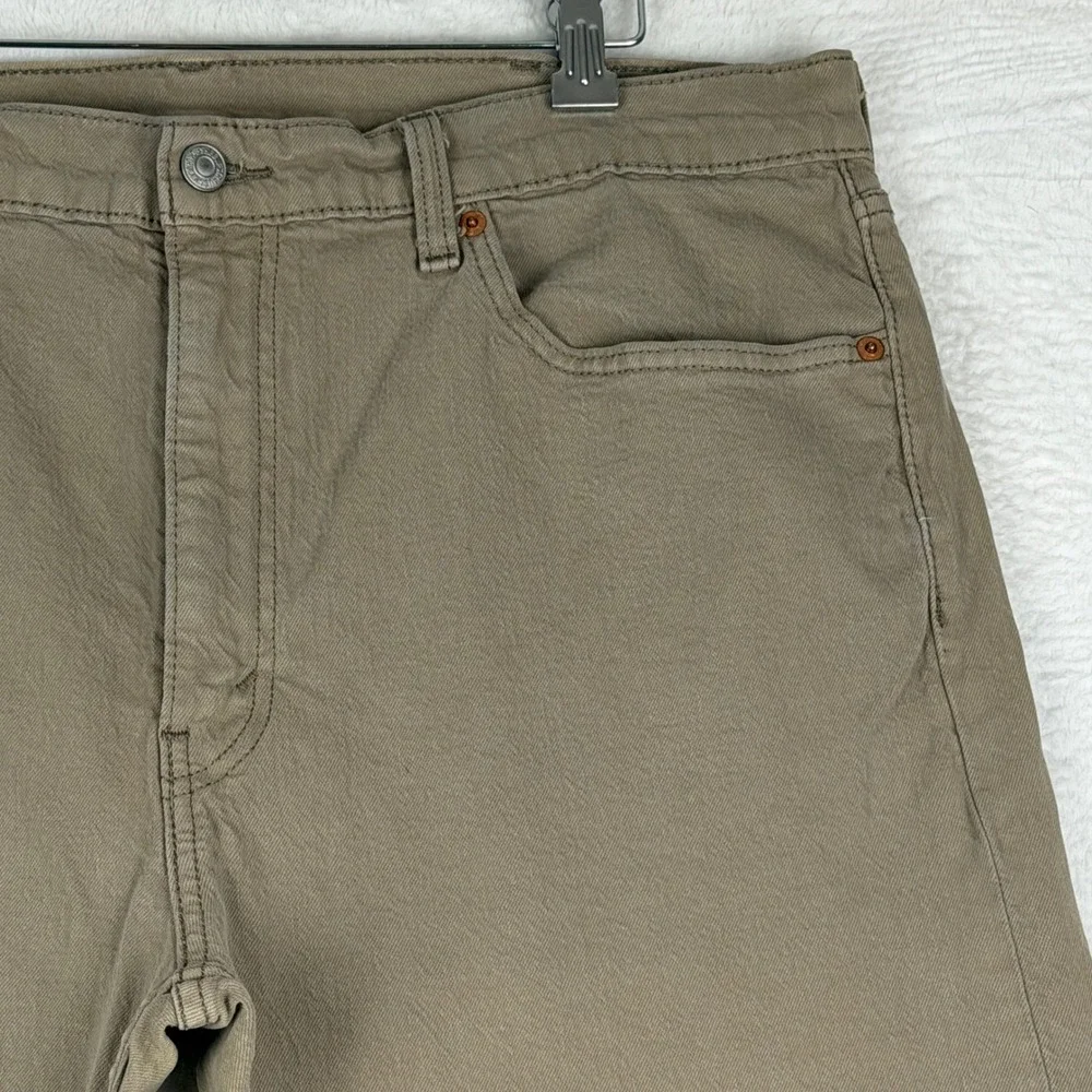 Levi's 505 Regular Fit Pants Men 38x29 Khaki Tan Straight Leg Twill 00505-2310